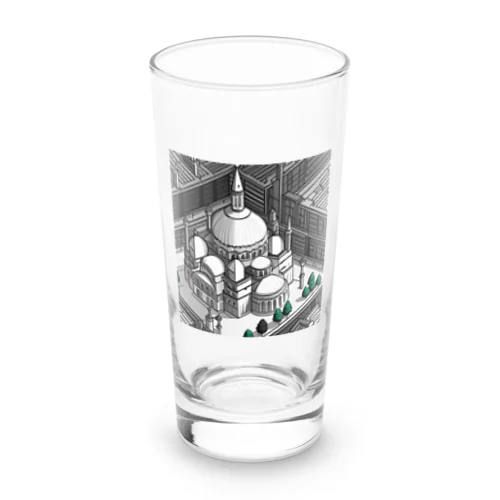 有名な観光スポットイメージ画像：イスタンブールのアヤソフィア（トルコ） Long Sized Water Glass