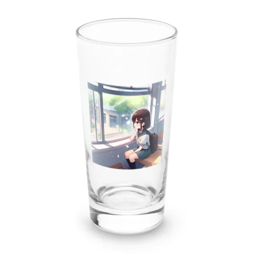 窓際の女子高生 Long Sized Water Glass