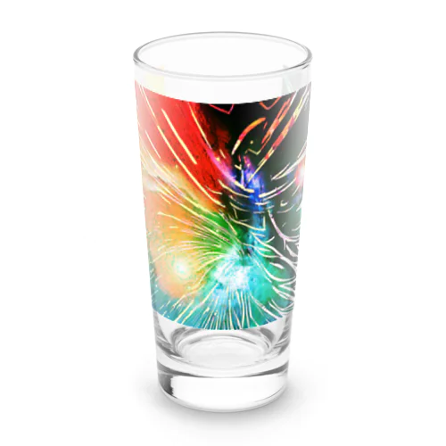 宇宙の不死鳥(AI制作品を編集)-横 Long Sized Water Glass