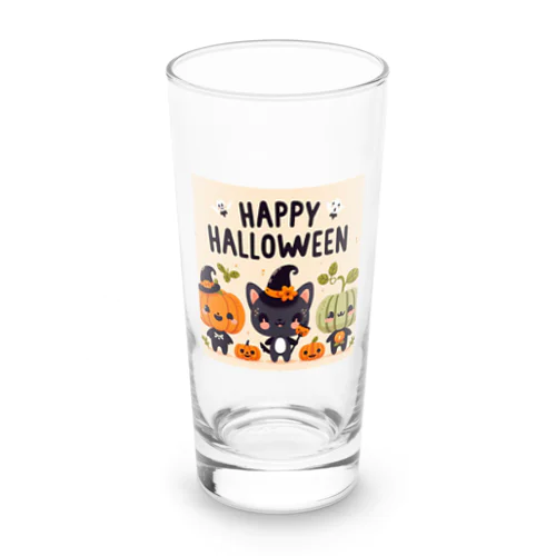 Happy Halloween かわいいハローウィーンキャラクター Long Sized Water Glass