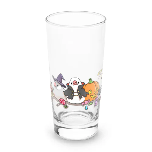 ハロウィンの文鳥たち Long Sized Water Glass