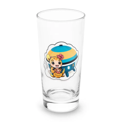 U・F・O襲来！（争いをなくし、笑いで満たすためにやって来た）） Long Sized Water Glass