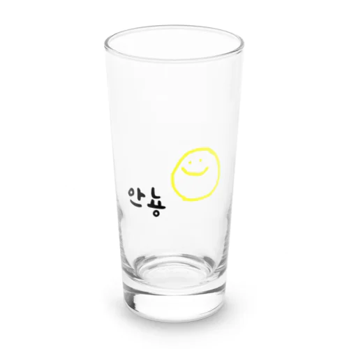 にこにこあんにょーん Long Sized Water Glass