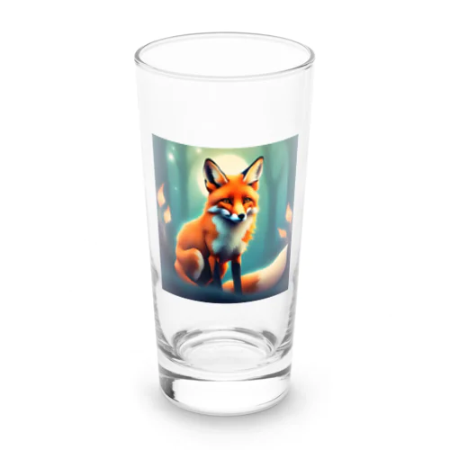 キツネのイラストグッズ Long Sized Water Glass