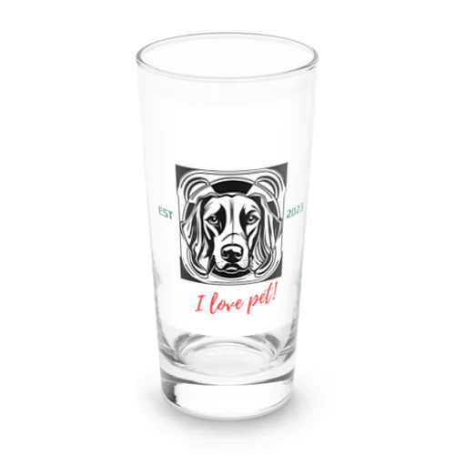 Dog ペット好き Long Sized Water Glass