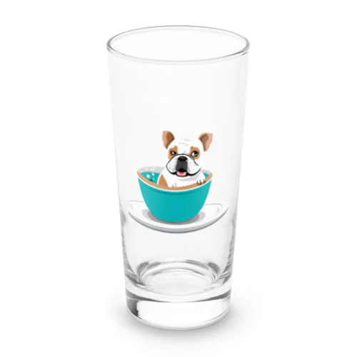 ブルドック風　カプチーノ風呂 Long Sized Water Glass