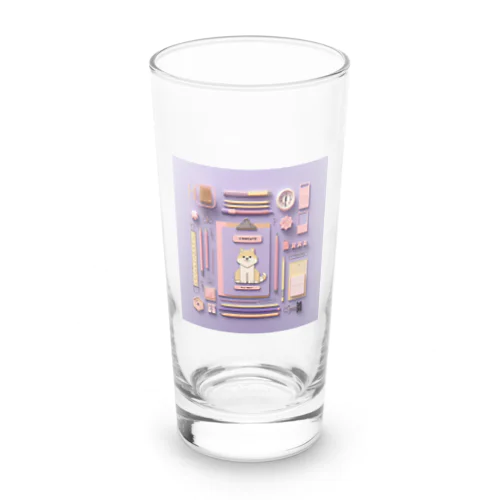 文房具大好き❤薄紫02 Long Sized Water Glass