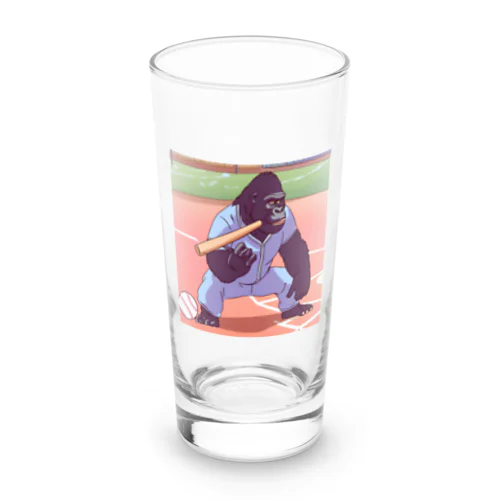 バットを投げるゴリラ Long Sized Water Glass