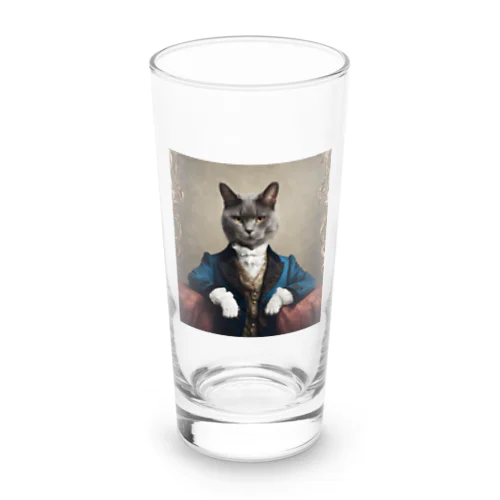 こっちを見る貴族ネコ4 Long Sized Water Glass