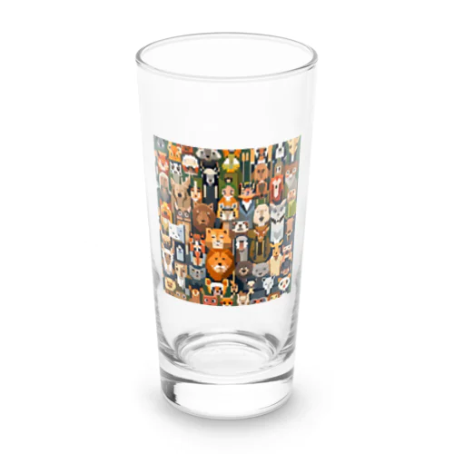 動物群ピクセルアート Long Sized Water Glass