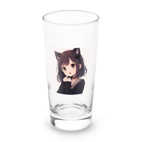 猫耳っ娘 Long Sized Water Glass