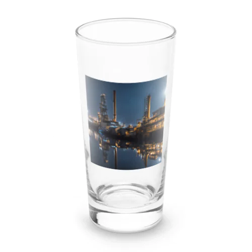 夜景の綺麗な埠頭のグッズ Long Sized Water Glass