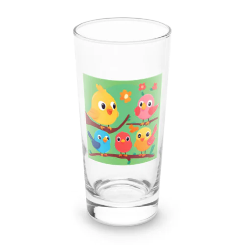 可愛い小鳥達 Long Sized Water Glass