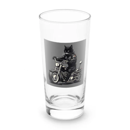 ワイルド黒猫 Long Sized Water Glass