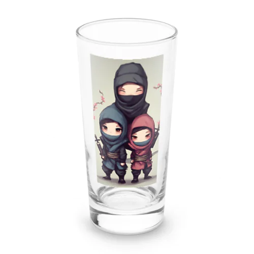 愛くるしい忍者イラストのグッズ Long Sized Water Glass