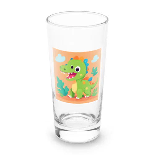 かわいい恐竜のイラストグッズ Long Sized Water Glass