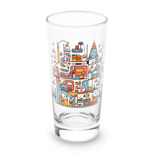 ポップな建物２ Long Sized Water Glass