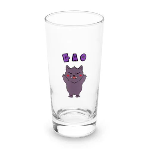 狼男ガオガオデザイン Long Sized Water Glass
