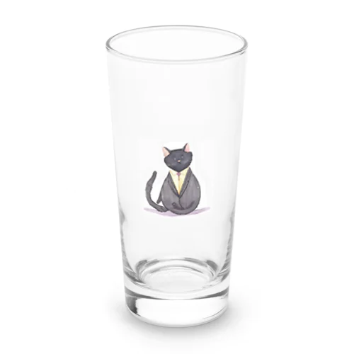 スーツ猫 Long Sized Water Glass