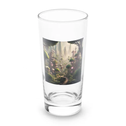 景色がきれいな町のイラストグッズ Long Sized Water Glass