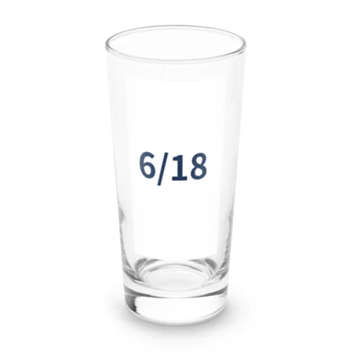 日付グッズ　6/18バージョン Long Sized Water Glass