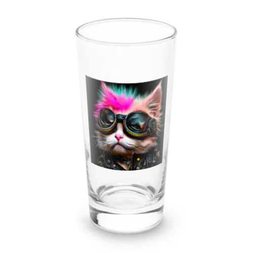 Perfectly Punk Cats Long Sized Water Glass