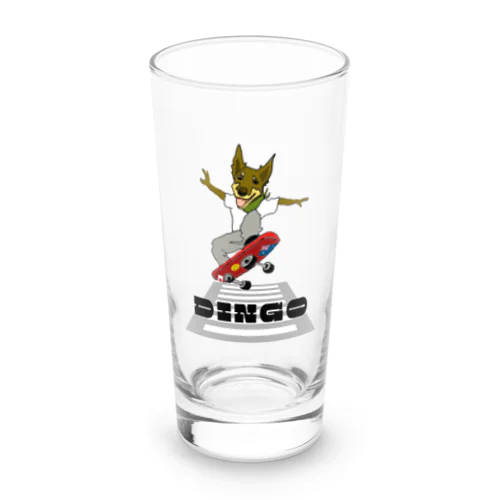 Dingo君スケボー挑戦！ Long Sized Water Glass