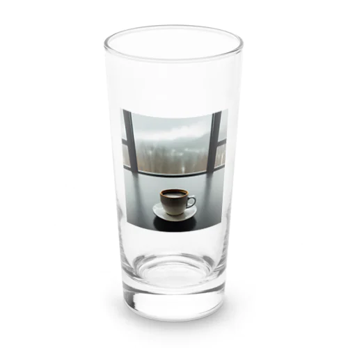 coffee Time Long Sized Water Glass