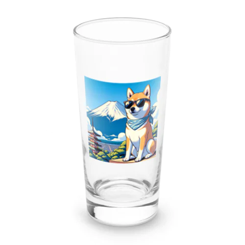 サングラス犬　【銀次郎】 Long Sized Water Glass