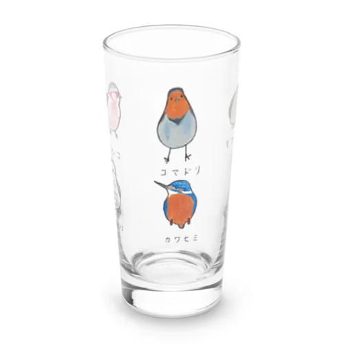 [森図鑑] 日本の野鳥づくし6羽B-2 Long Sized Water Glass