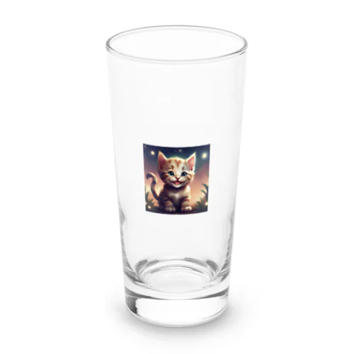 笑顔の子猫グッズ Long Sized Water Glass