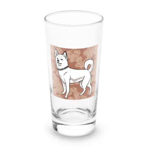 たそがれ＿北海道犬 Long Sized Water Glass