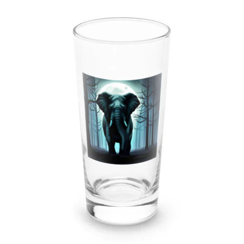 ホラー風ゾウ Long Sized Water Glass