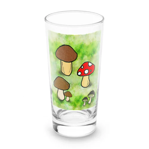 キノコまみれ Long Sized Water Glass