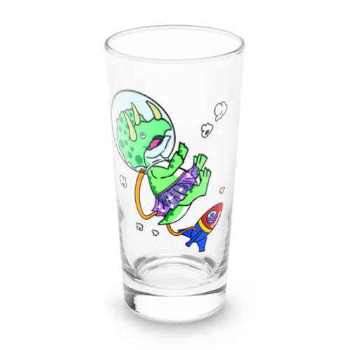 スペース恐竜ぽっぷらこーん Long Sized Water Glass