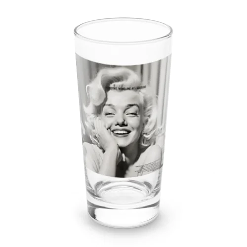 "Positive Thinking"  Long Sized Water Glass