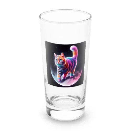 ムーンキャット【月で暮らす猫】 Long Sized Water Glass