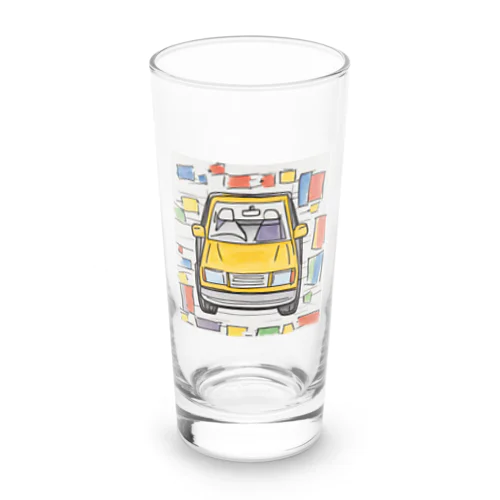 黄色い車が好き Long Sized Water Glass