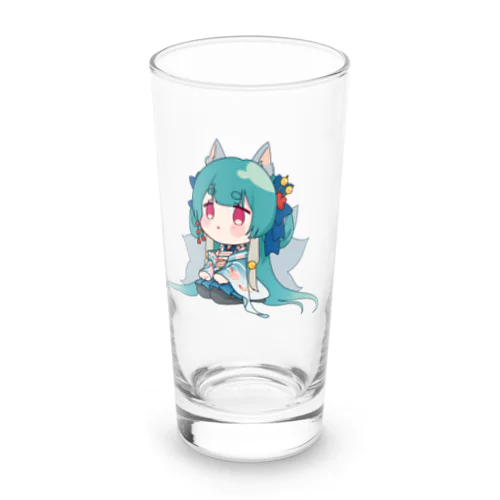 まちぼうけおおかみグラス Long Sized Water Glass