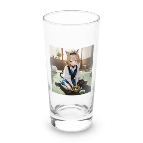 猫耳　みきな Long Sized Water Glass