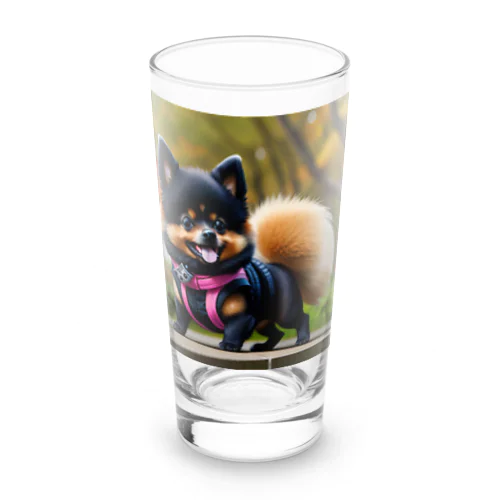 忍犬　ポメ丸 Long Sized Water Glass