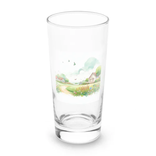 畑のカラーイラスト Long Sized Water Glass