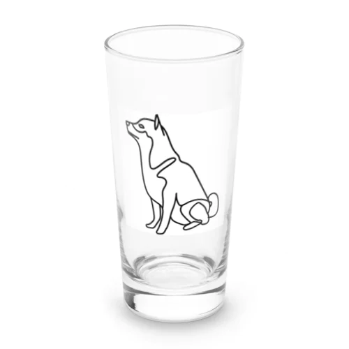 柴犬トレジャーズ　ブラック Long Sized Water Glass