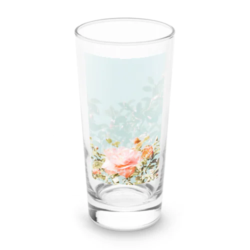 ピンクと白の花びら Long Sized Water Glass