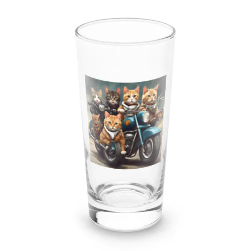 猫の暴走族 Long Sized Water Glass