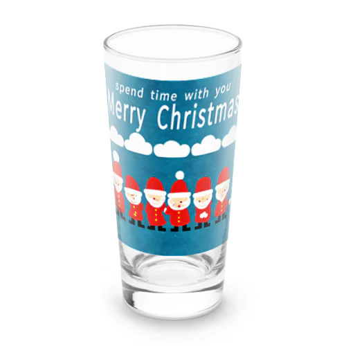 あなたと過ごすクリスマス　spend christmas with you Long Sized Water Glass