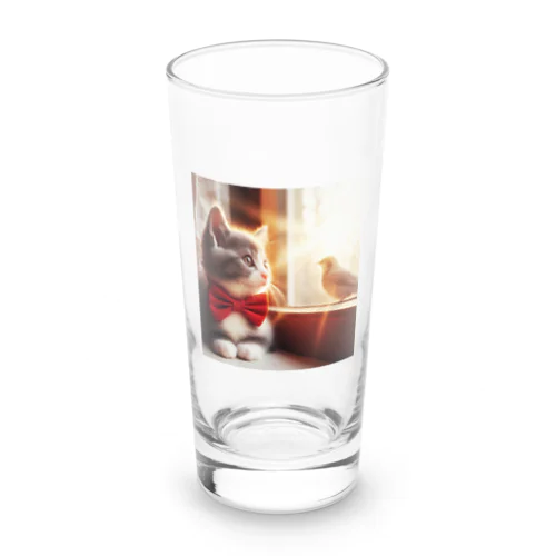 明日へ向かう猫（あすぬこ） Long Sized Water Glass