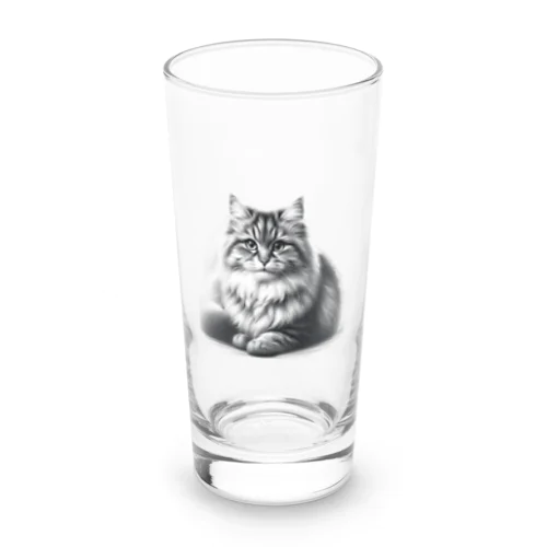 ふさふさの王者 Long Sized Water Glass