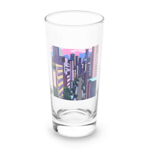 サイバーパンク風イラスト Long Sized Water Glass