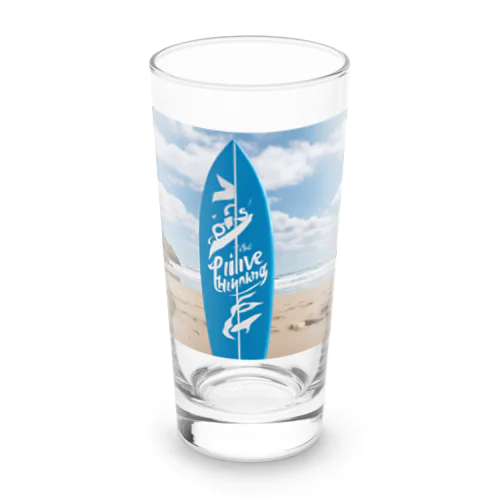 "Positive Thinking"  Long Sized Water Glass
